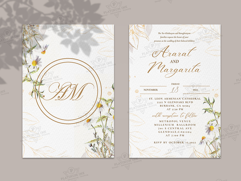 custom wedding invitation printing