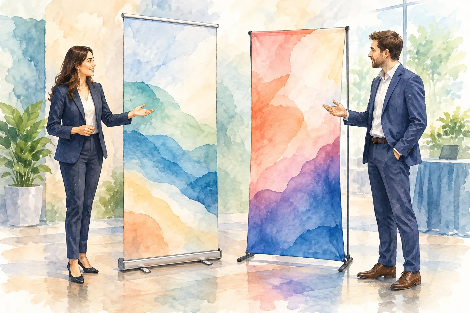 Retractable Versus Fabric Banner Stands Compared